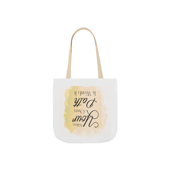Tote Bag — "Your Education Is Never Complete" Inspirational Canvas Tote