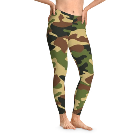 Stretchy Leggings (AOP)Camo
