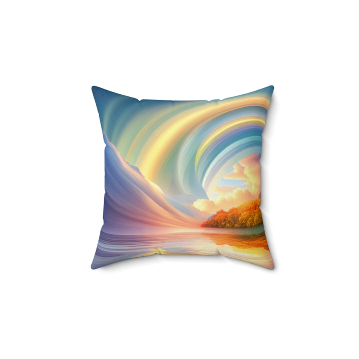 Spun Polyester Square Pillow Sea Side Delight