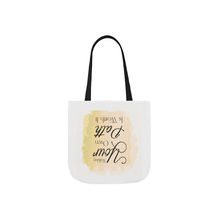 Tote Bag — "Your Education Is Never Complete" Inspirational Canvas Tote