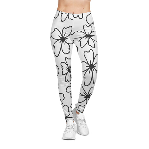 Women's Casual Leggings (AOP)Flowers
