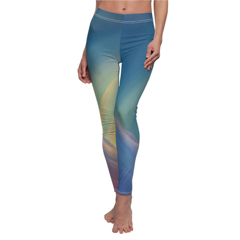 Women's Cut & Sew Casual Leggings (AOP)Amazing Rainbow