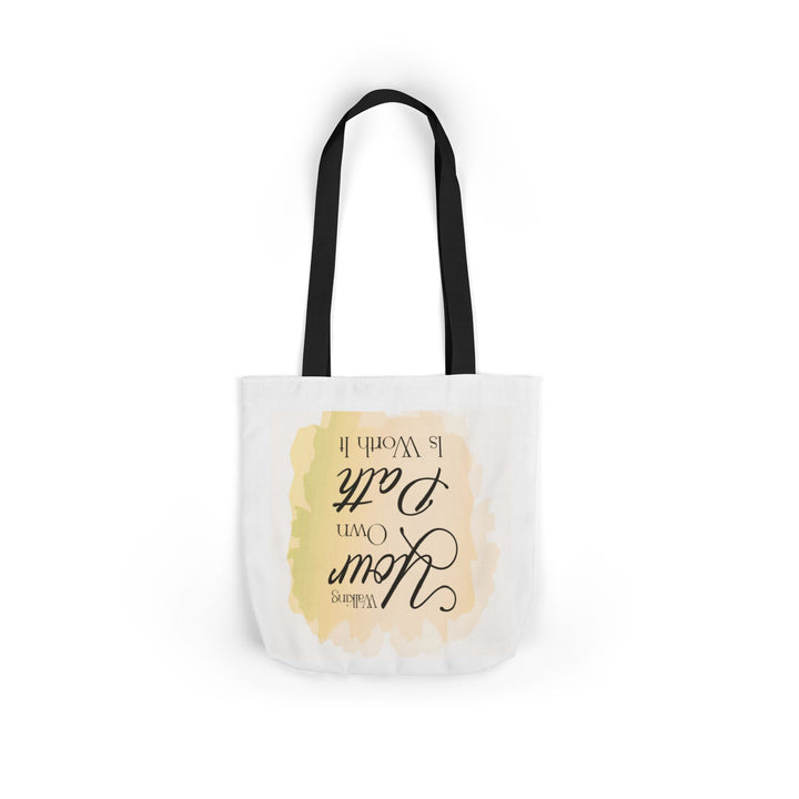 Tote Bag — "Your Education Is Never Complete" Inspirational Canvas Tote