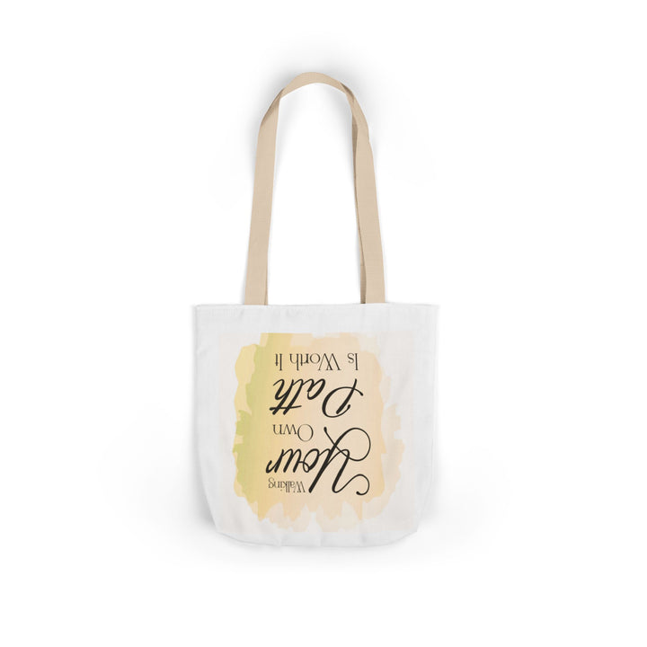 Tote Bag — "Your Education Is Never Complete" Inspirational Canvas Tote