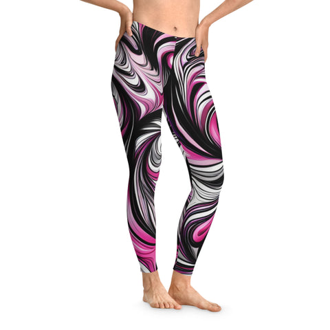 Stretchy Leggings (AOP)Swirling Demand