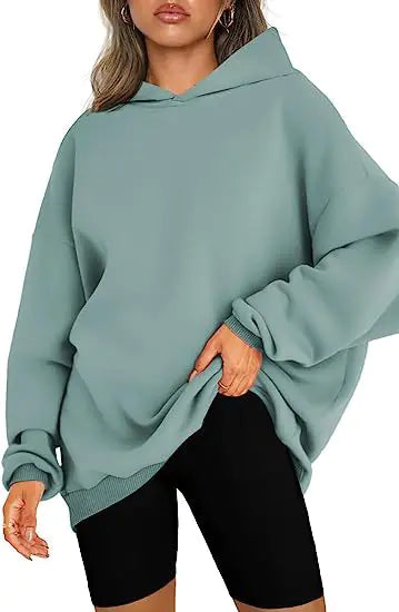 Oversized Women's Hooded Pullover Sweater
