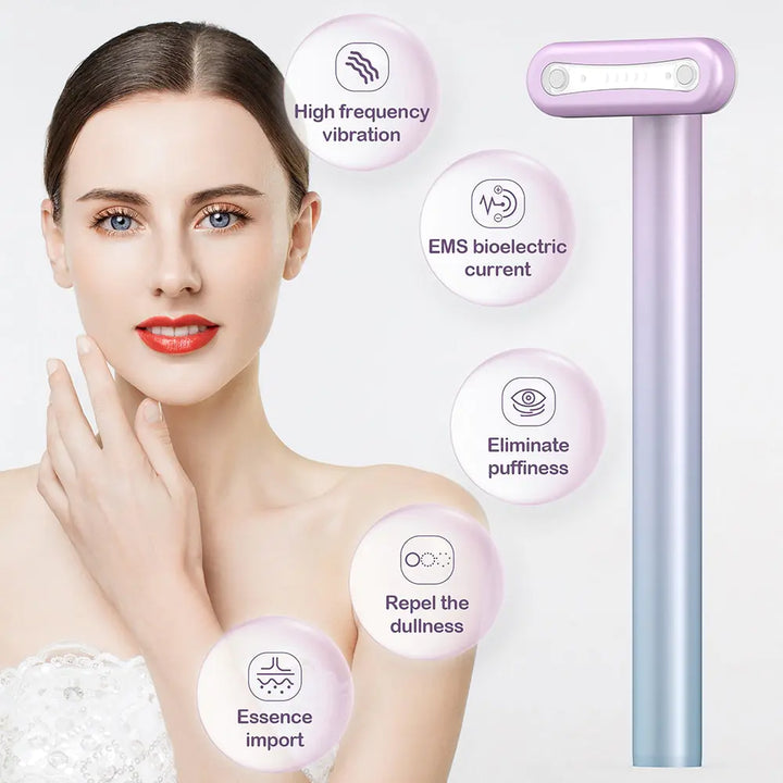 Face Massage Red Light Therapy Wand