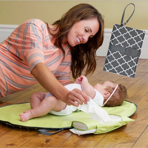 Waterproof Baby Changing Travel Mat Changing Station Kit Diaper Clutch